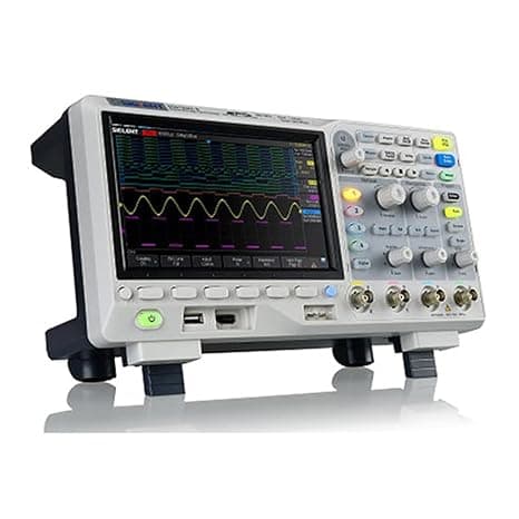 Siglent Technologies Siglent Plastic 100Mhz,4 Channel Technologies 1Gs/Sec Sampling Rate,14Mpts Record Length With Low Speed Serial Bus Trigger And Decode Sds1104X-E (Corded Electric,Grey),10 Liters