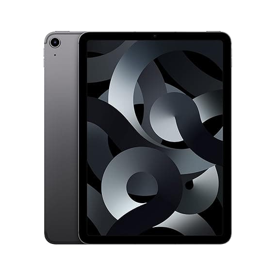 Apple iPad Air (5th Generation): with M1 chip, 27.69 cm (10.9″) Liquid Retina Display, 64GB, Wi-Fi 6 + 5G Cellular, 12MP front/12MP Back Camera, Touch ID, All-Day Battery Life – Space Gray