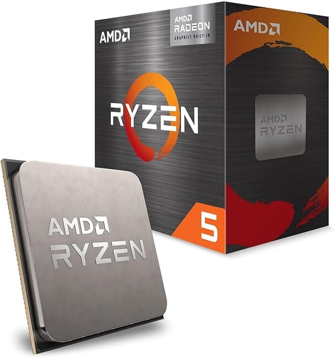 AMD Ryzen 5 5600GT Desktop Processor with Integrated Radeon Graphics 7, 6 cores 12 Threads 16MB Cache Base Clock 3.6 GHz Up to 4.6GHz AM4 Socket System Memory DDR4 Up to 3200 MT/s - 100-100001488BOX