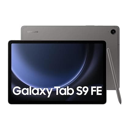 Samsung Galaxy Tab S9 FE 27.69 cm (10.9 inch) Display, RAM 6 GB, ROM 128 GB Expandable, S Pen in-Box, Wi-Fi, IP68 Tablet, Gray