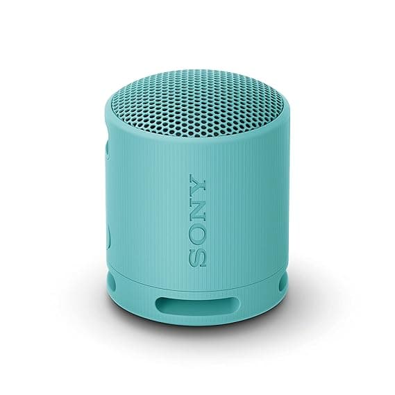 Sony SRS-XB100 Wireless Bluetooth Speaker Super-Compact,Portable, Lightweight, Waterproof & Dustproof,16 Hrs Battery,Versatile Strap,Extra Bass & Hands-Free Calling-Blue