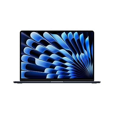 Apple 2024 MacBook Air 15″ Laptop with M3 chip: 38.91 cm (15.3″) Liquid Retina Display, 16GB Unified Memory, 512GB SSD Storage, Backlit Keyboard, 1080p FaceTime HD Camera, Touch ID- Midnight