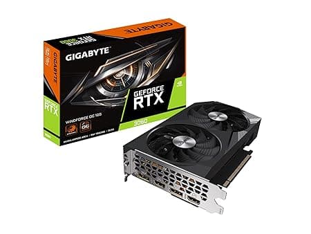 GIGABYTE NVIDIA GeForce RTX 3060 WINDFORCE OC 12GB GDDR6 pci_e_x16 Graphics Card (GV-N3060WF2OC-12GD)