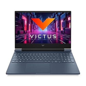 HP Victus Gaming, AMD Ryzen 5 5600H, NVIDIA RTX 3050, 16GB DDR4, 512GB SSD, 15.6-inch(39.6cm), 144Hz, 9MS, FHD Gaming Laptop, Backlit KB, 720p HD Camera (Win 11, Office 21, Blue, 2.29kg) fb0106AX