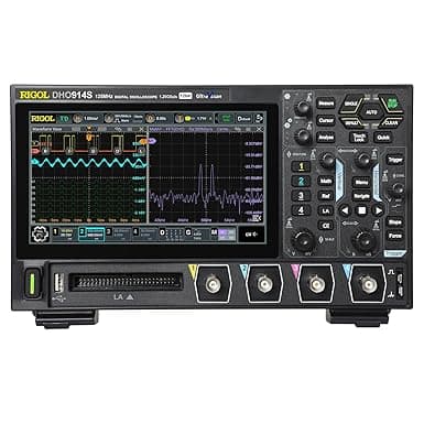 RIGOL Digital Oscilloscope DHO914S 125MHz Frequency Band + 12-bit Vertical Resolution + Maximum 1.25 GSa/s Sample Rate + 4 Analog Channels + 1CH Built-in Signal Generator