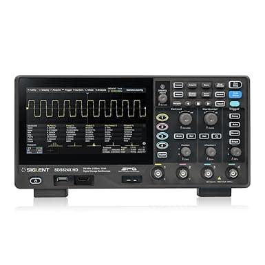 SIGLENT Digital Oscilloscope SDS814X HD 100MHz Frequency Band + 12 bit Vertical Resolution + Maximum 2 GSa/s Sample Rate + 4 Analog Channels + 50 Mpts Maximum Memory Length + 500,000 Wfms/s Waveform