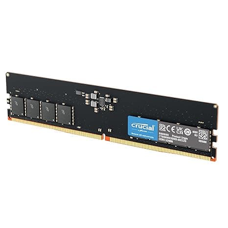 Crucial RAM 32GB DDR5 4800MHz CL40 Desktop Memory CT32G48C40U5 Black