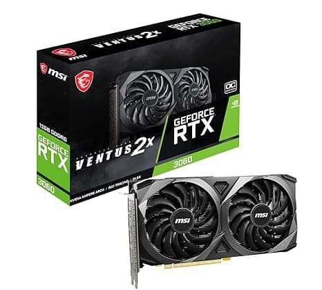 MSI GeForce RTX 3060 Ventus 2X 12G OC GDDR6 192-bit 12 GB pci_e Express Gen 4 Gaming Graphics Card