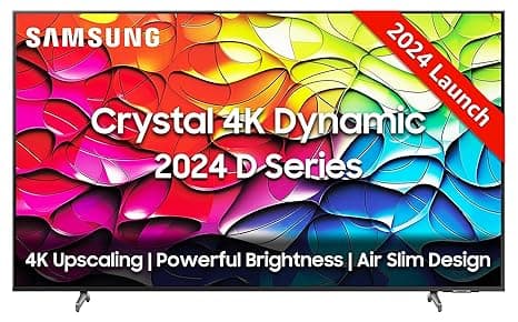 Samsung 108 cm (43 inches) D Series Brighter Crystal 4K Dynamic Ultra HD Smart LED TV UA43DUE80AKLXL (Titan Gray)