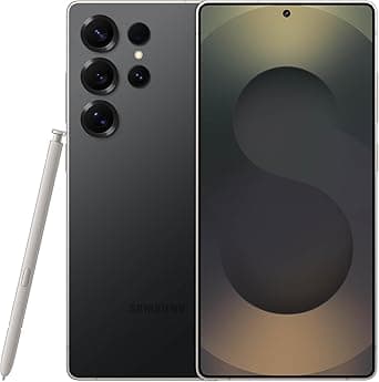 Samsung Galaxy S25 Ultra, 256GB Smartphone, Unlocked Android, AI Night Mode Camera, Snapdragon 8 Elite Fast Processor, 5000mAh Battery, Built-in S Pen, 2025, US 1 Yr Warranty, Titanium Black